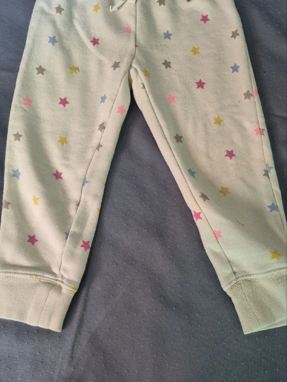 Baby GAP Girls 4T Lot Of 2 Pastel Star & Heart Joggers Pull On Pant Playwear
